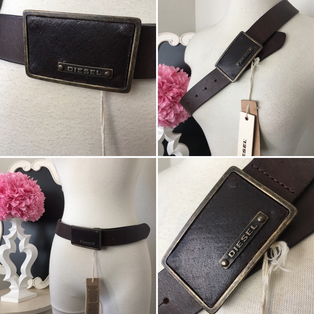 🌺 Diesel 
Brown Leather Belt